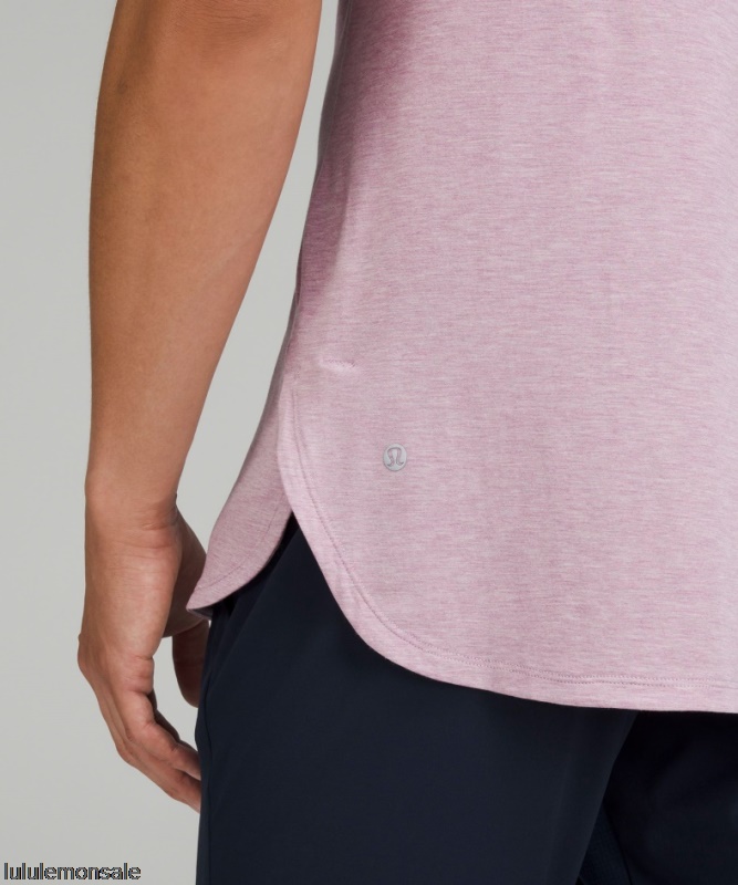 Lululemon Deutschland DELULU979 | Lululemon Deutschland Meliertes Dusty Rose Balancer Tank Top